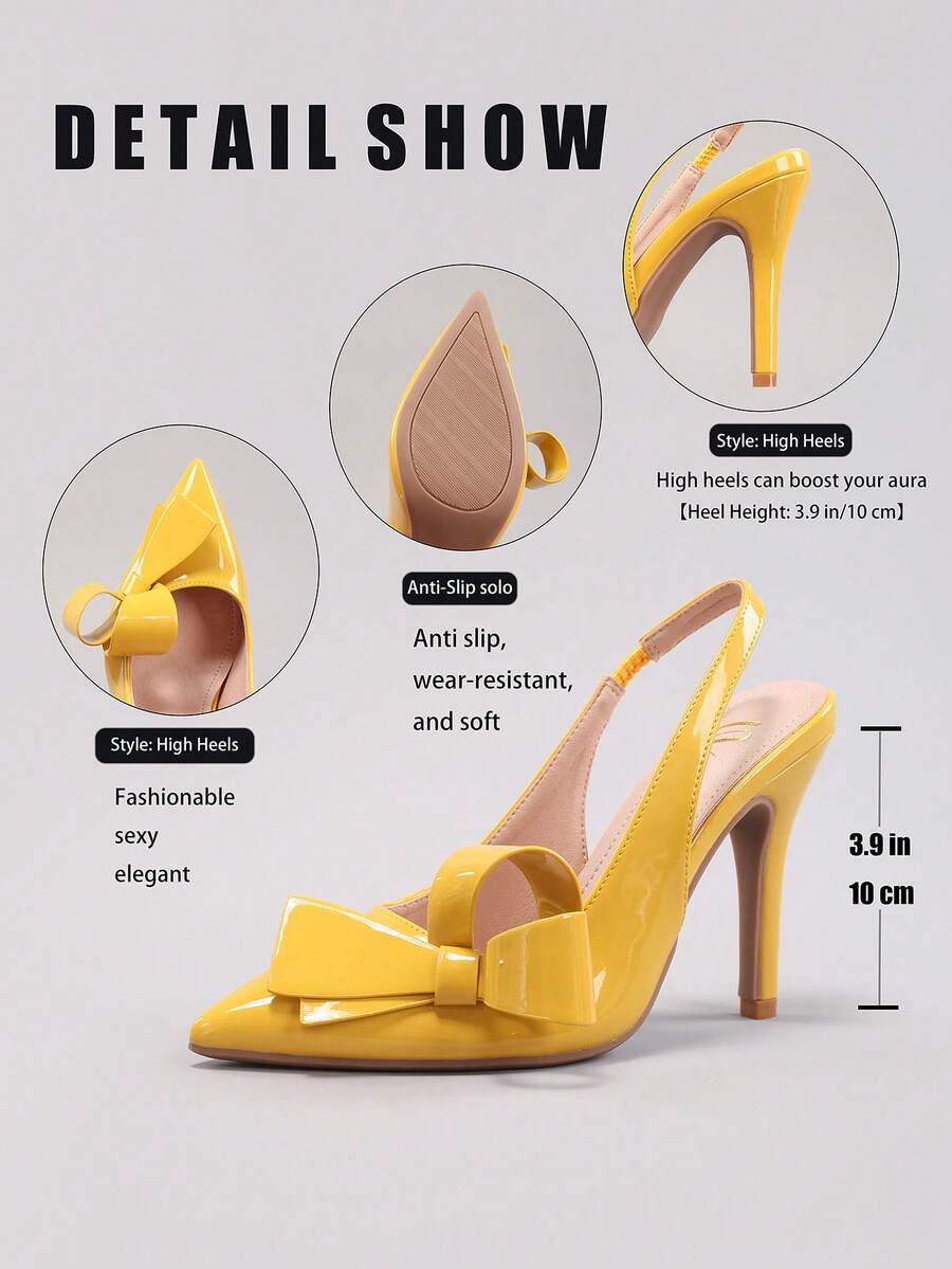Black lace pointed toe high heel pumps featuring stiletto heels and a decorative bow accent.
