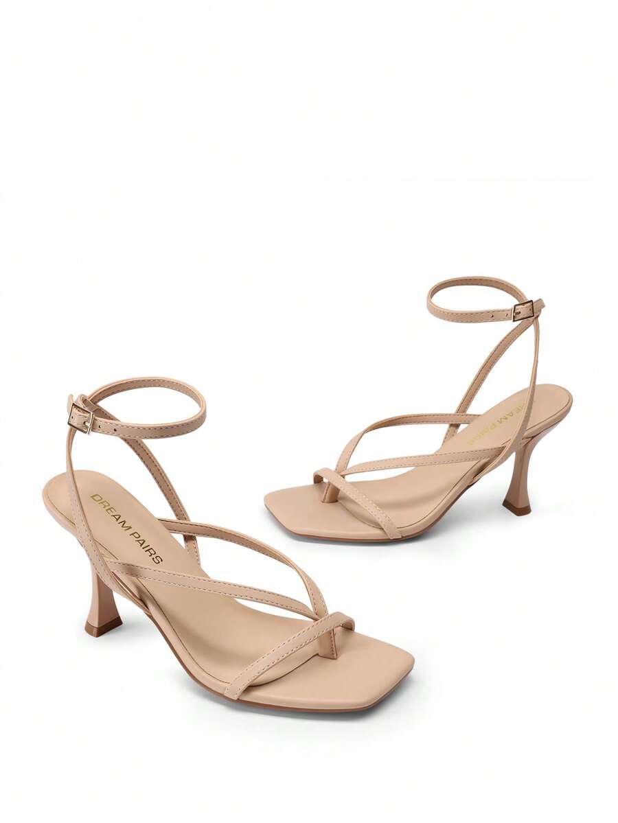 Women's metallic kitten low heel thong sandals featuring an open square toe and slip-on mule design.
