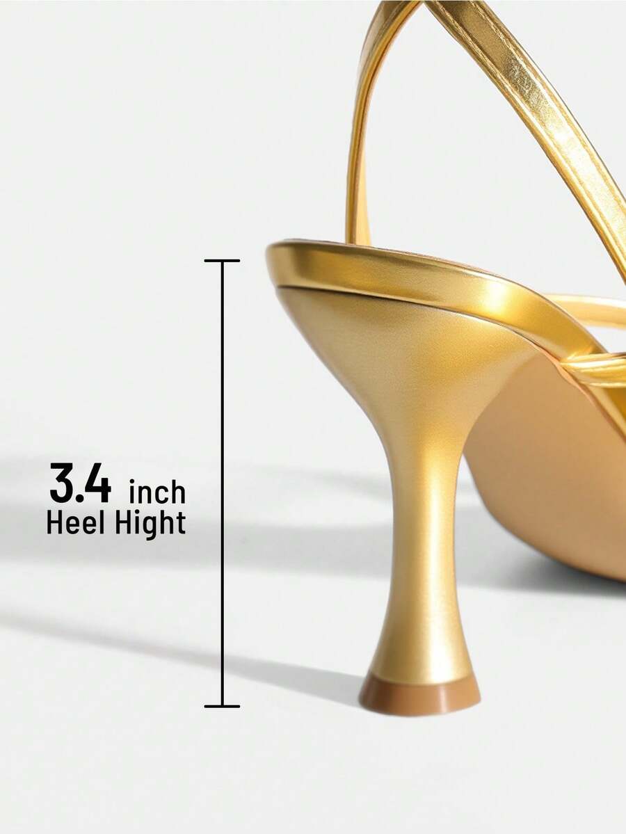 Women's metallic kitten low heel thong sandals featuring an open square toe and slip-on mule design.