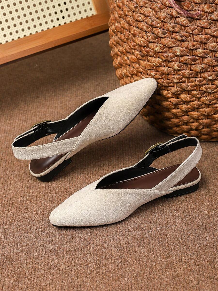 Women's square toe flat loafers featuring a classic low vamp slip-on design with soft PU leather upper and flexible walking sole.