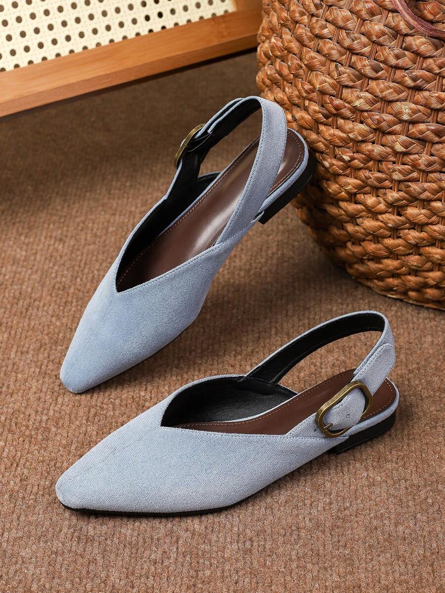Women's square toe flat loafers featuring a classic low vamp slip-on design with soft PU leather upper and flexible walking sole.
