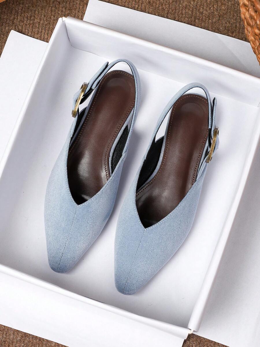 Women's square toe flat loafers featuring a classic low vamp slip-on design with soft PU leather upper and flexible walking sole.