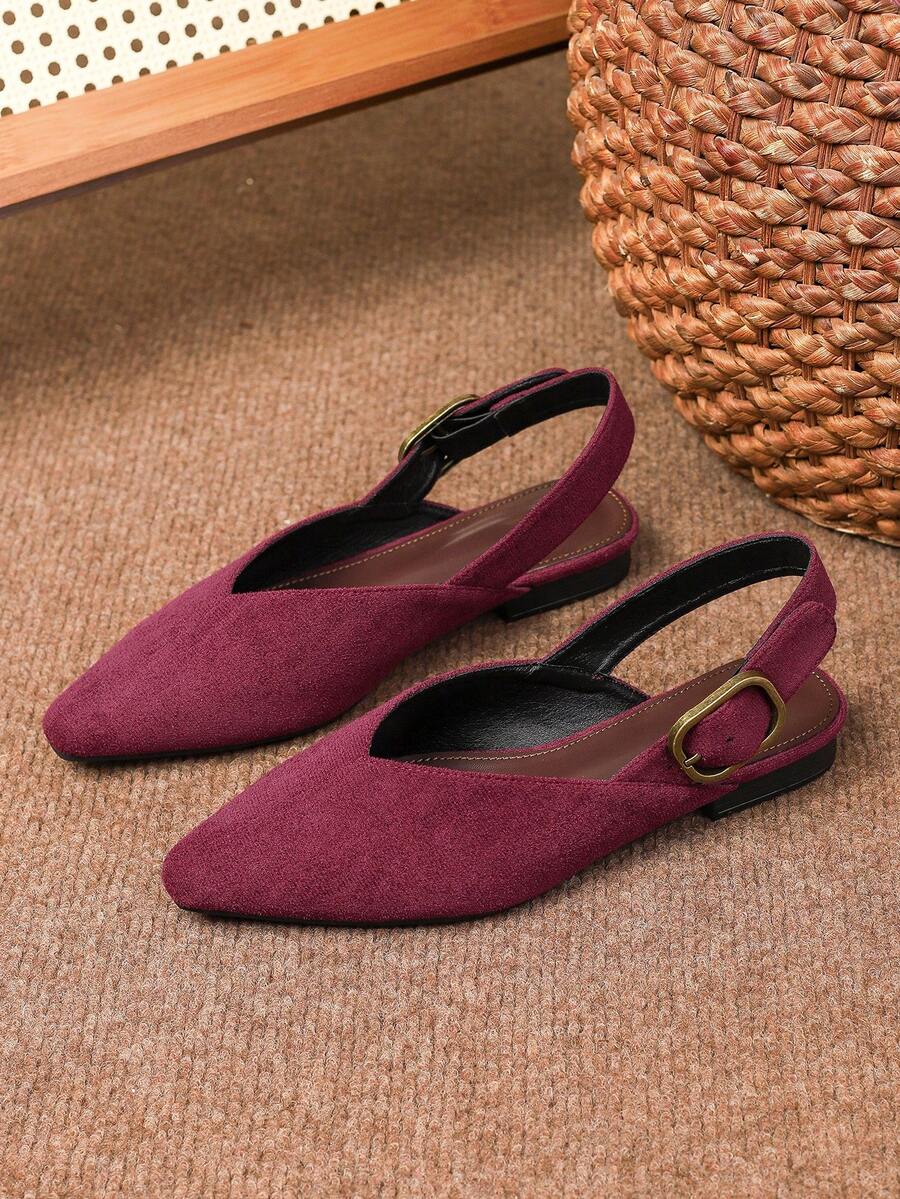 Women's square toe flat loafers featuring a classic low vamp slip-on design with soft PU leather upper and flexible walking sole.