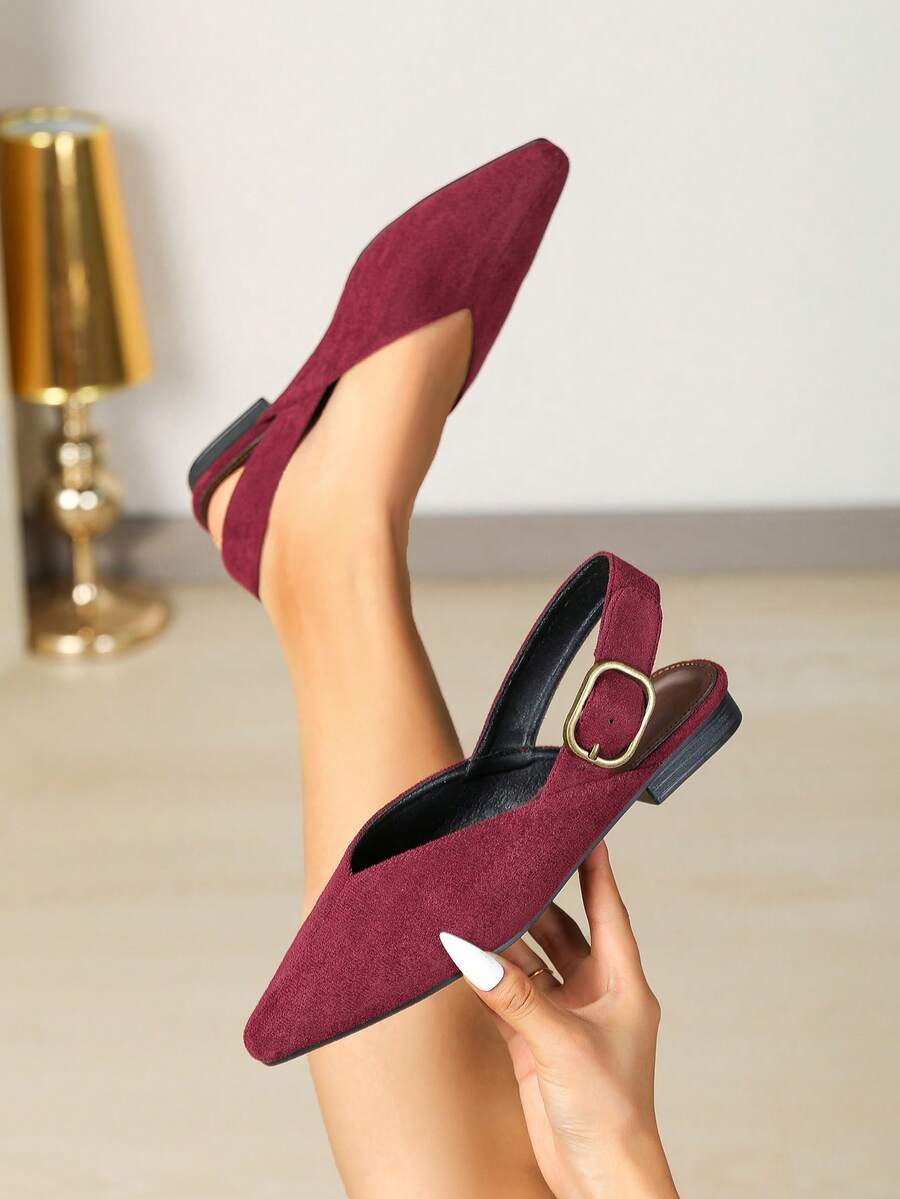 Women's square toe flat loafers featuring a classic low vamp slip-on design with soft PU leather upper and flexible walking sole.
