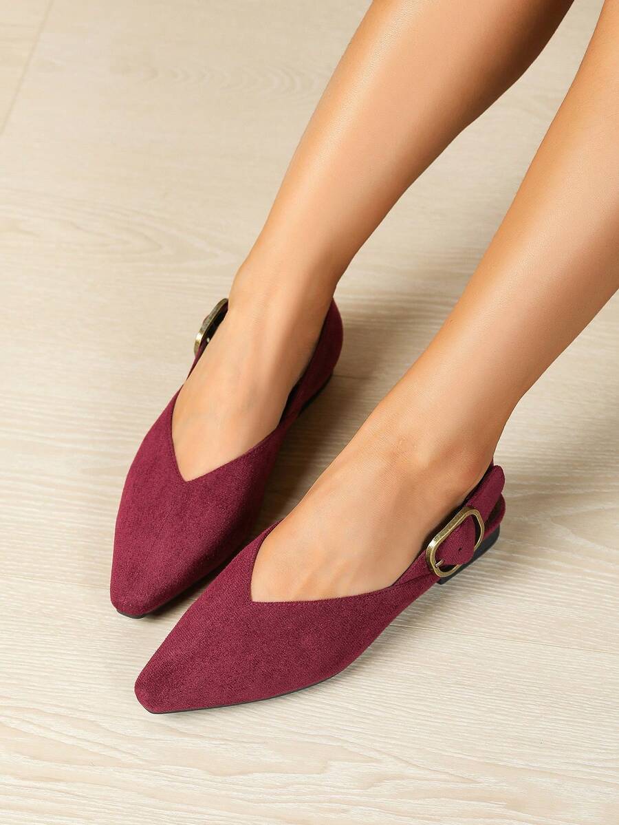 Women's square toe flat loafers featuring a classic low vamp slip-on design with soft PU leather upper and flexible walking sole.