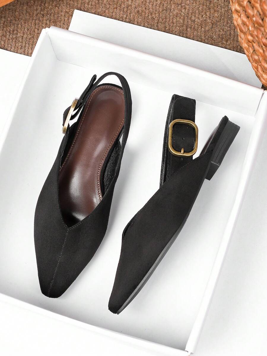 Women's square toe flat loafers featuring a classic low vamp slip-on design with soft PU leather upper and flexible walking sole.