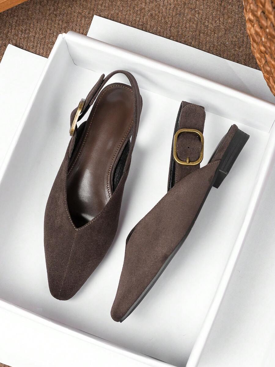 Women's square toe flat loafers featuring a classic low vamp slip-on design with soft PU leather upper and flexible walking sole.