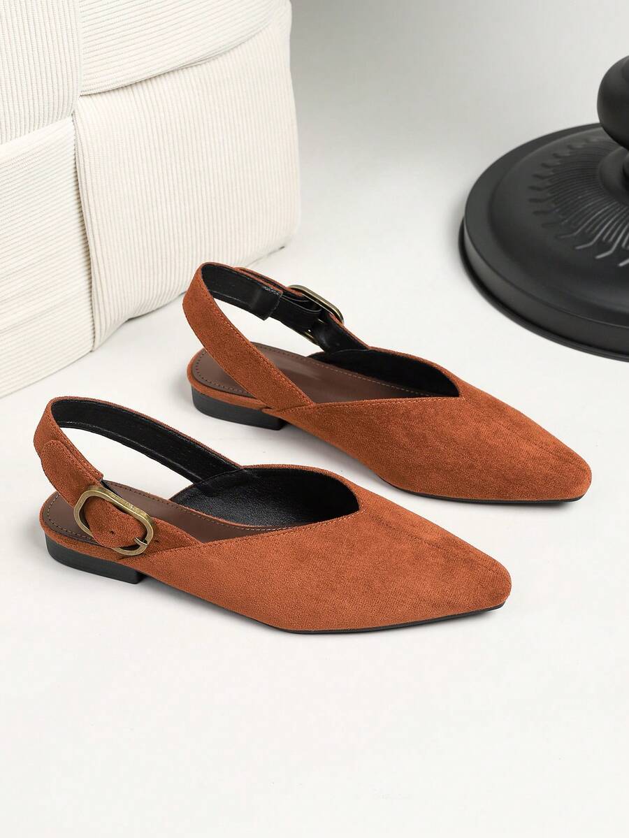 Women's square toe flat loafers featuring a classic low vamp slip-on design with soft PU leather upper and flexible walking sole.