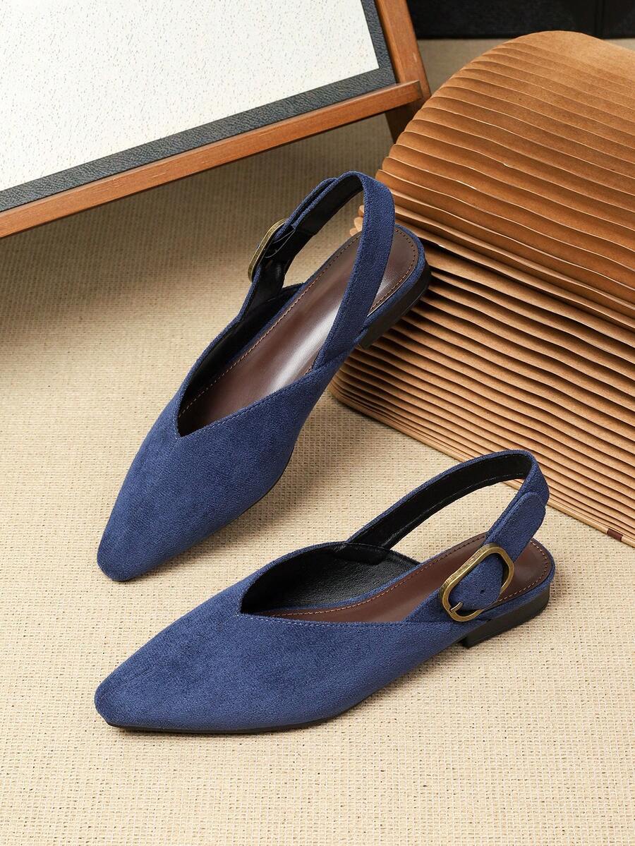 Women's square toe flat loafers featuring a classic low vamp slip-on design with soft PU leather upper and flexible walking sole.