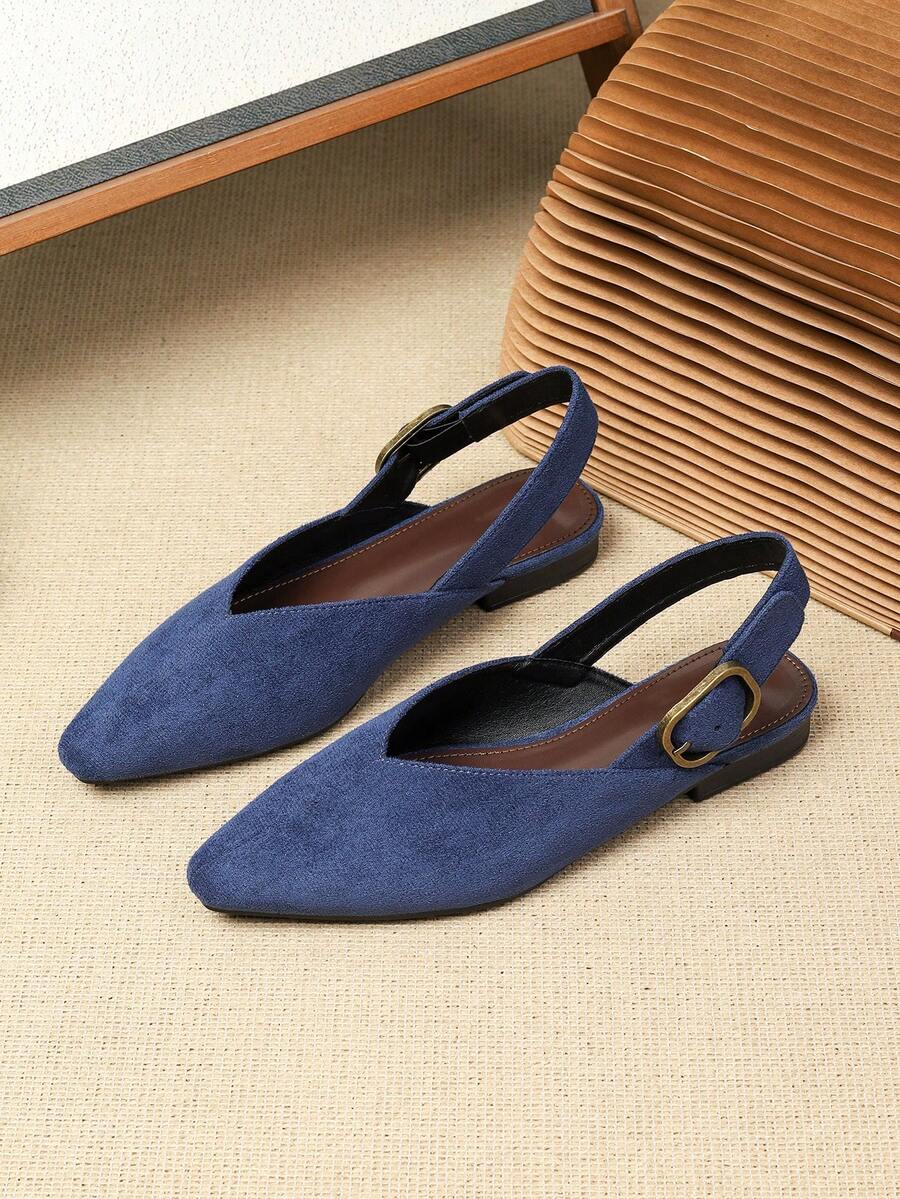 Women's square toe flat loafers featuring a classic low vamp slip-on design with soft PU leather upper and flexible walking sole.