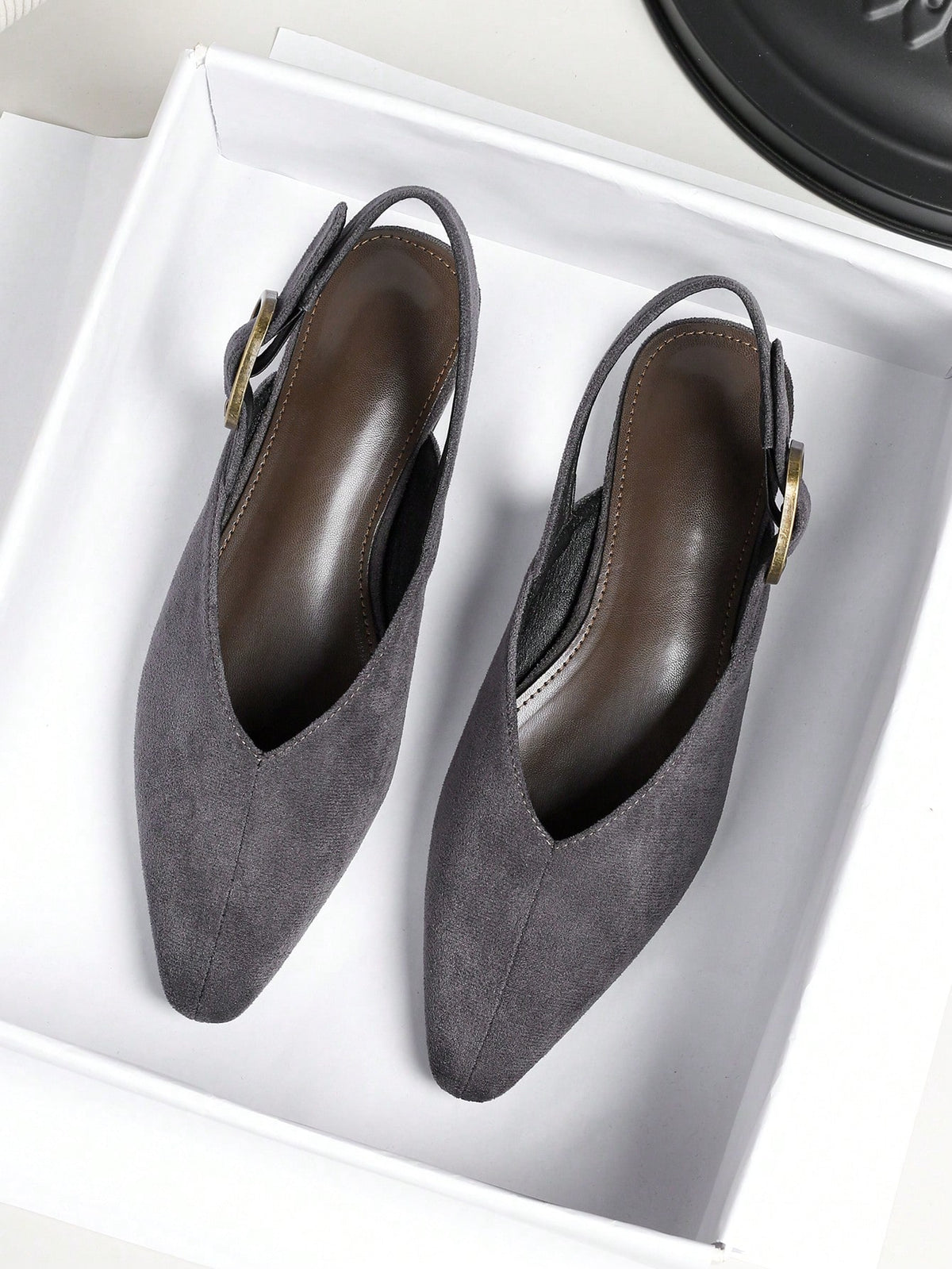 Women's square toe flat loafers featuring a classic low vamp slip-on design with soft PU leather upper and flexible walking sole.