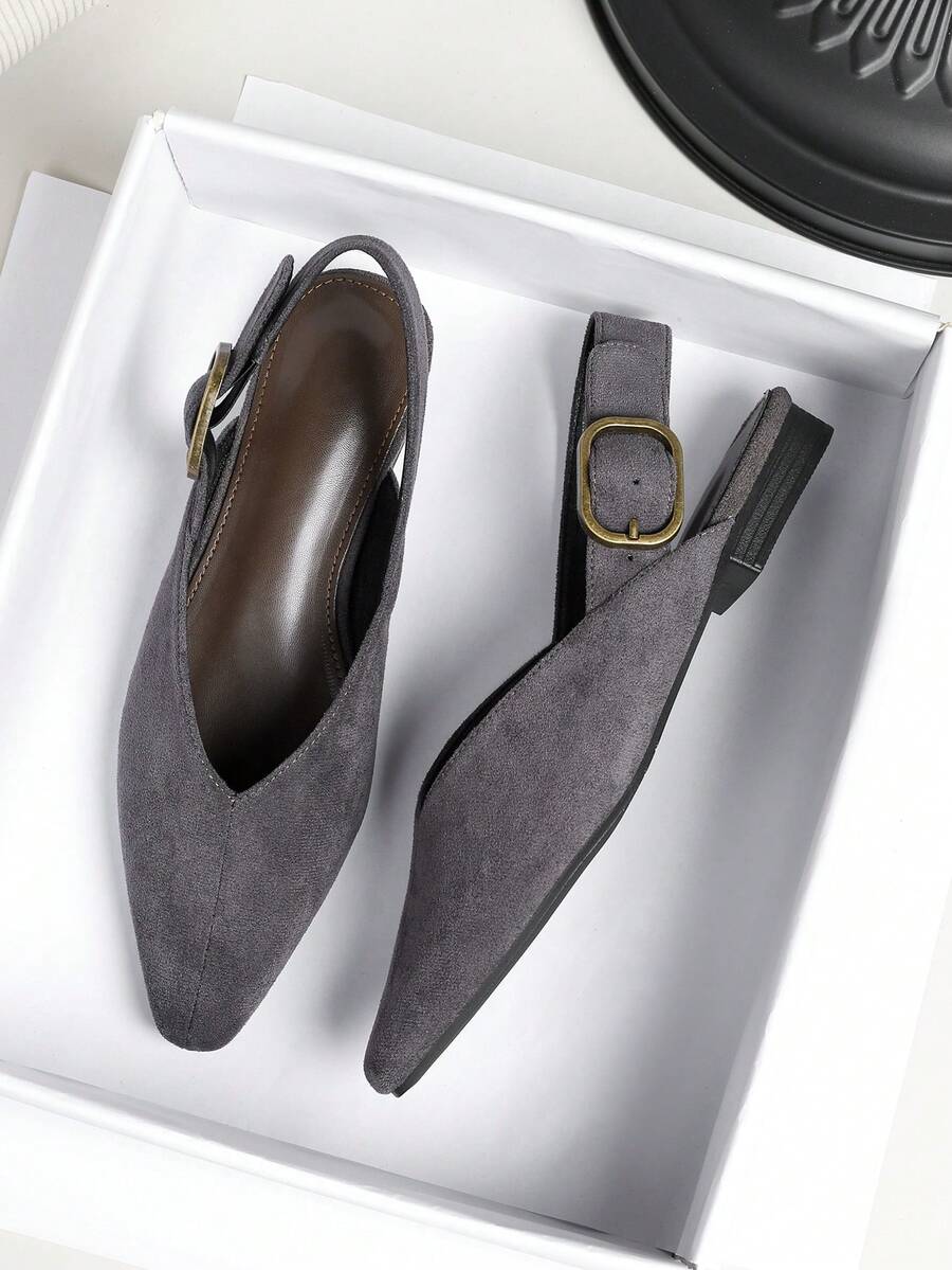 Women's square toe flat loafers featuring a classic low vamp slip-on design with soft PU leather upper and flexible walking sole.