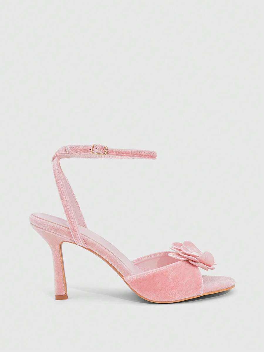 Butterfly high heel sandals featuring crystal embellished ankle straps, open toe design, and sleek stiletto heels for wedding and party wear.