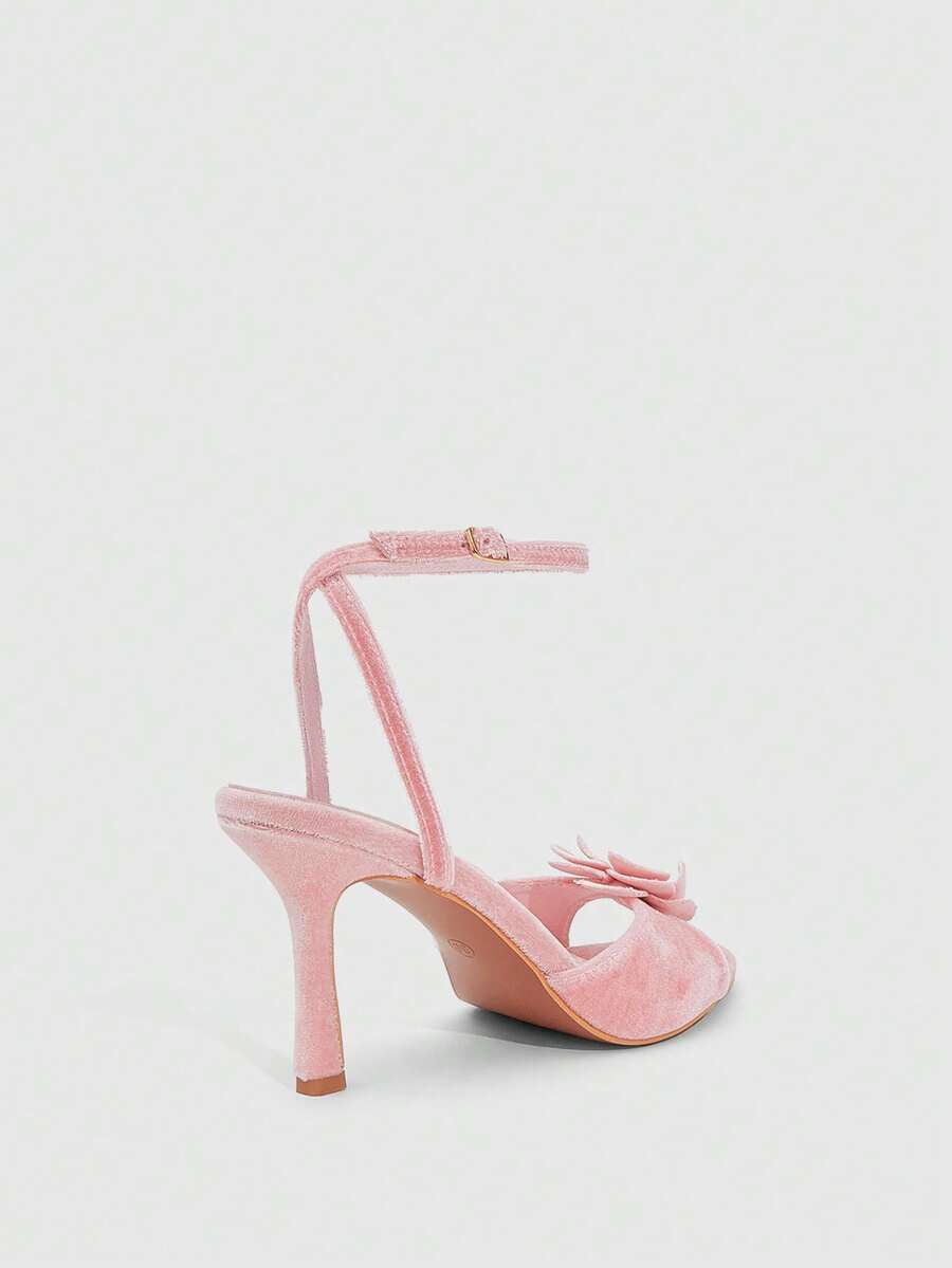 Butterfly high heel sandals featuring crystal embellished ankle straps, open toe design, and sleek stiletto heels for wedding and party wear.