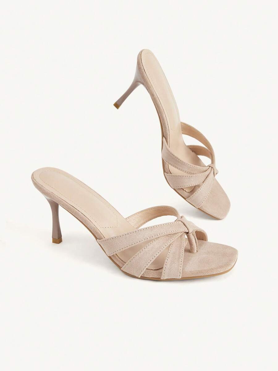 Square toe gold metallic heel sandals for women featuring open toe, crossover slingback strap, and stiletto mid heel for weddings and parties.
