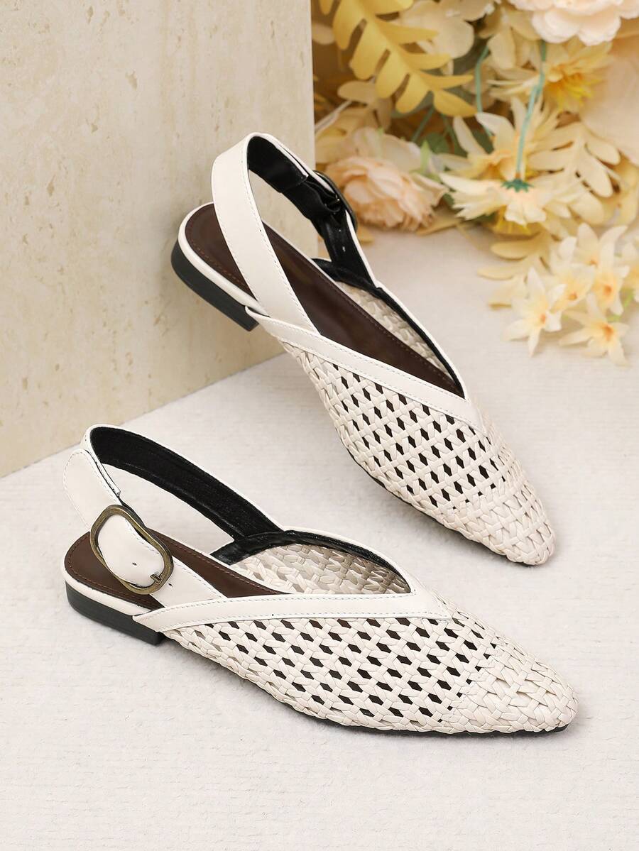 Women's square toe flat loafers featuring a classic low vamp slip-on design with soft PU leather upper and flexible walking sole.