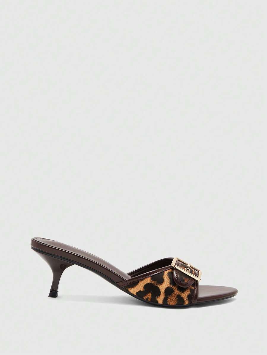 Women's elegant square toe stiletto high heel sandals featuring an open toe and sleek slingback strap