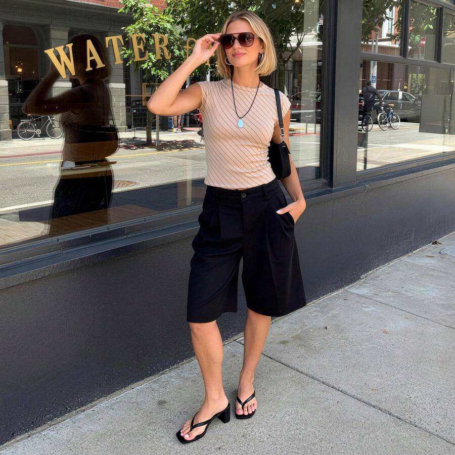 Women's chunky low heel thong sandals featuring a square open toe and slip-on flip-flop strap design