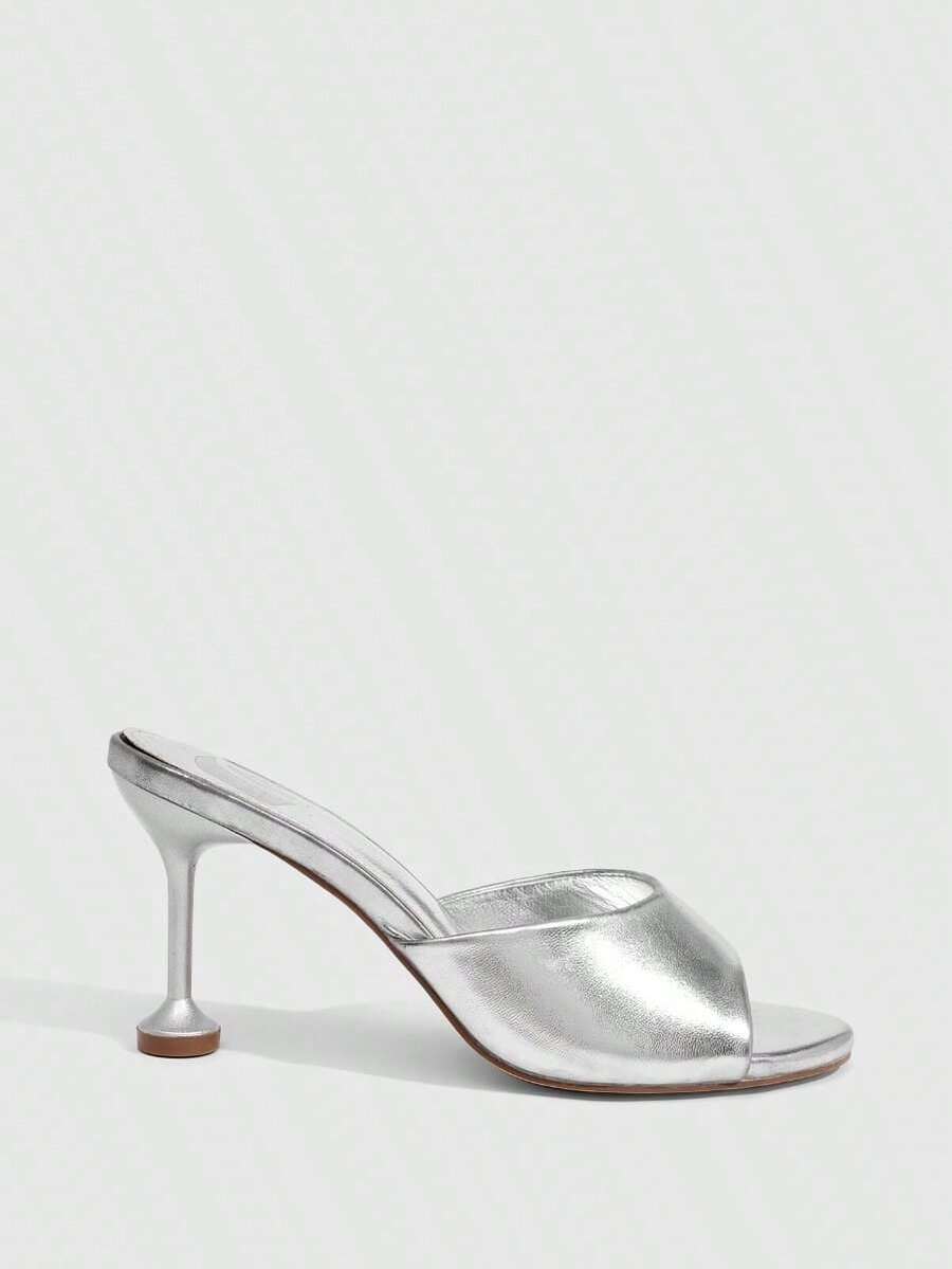 Women's classic slingback open toe sandals with sleek stiletto high heel