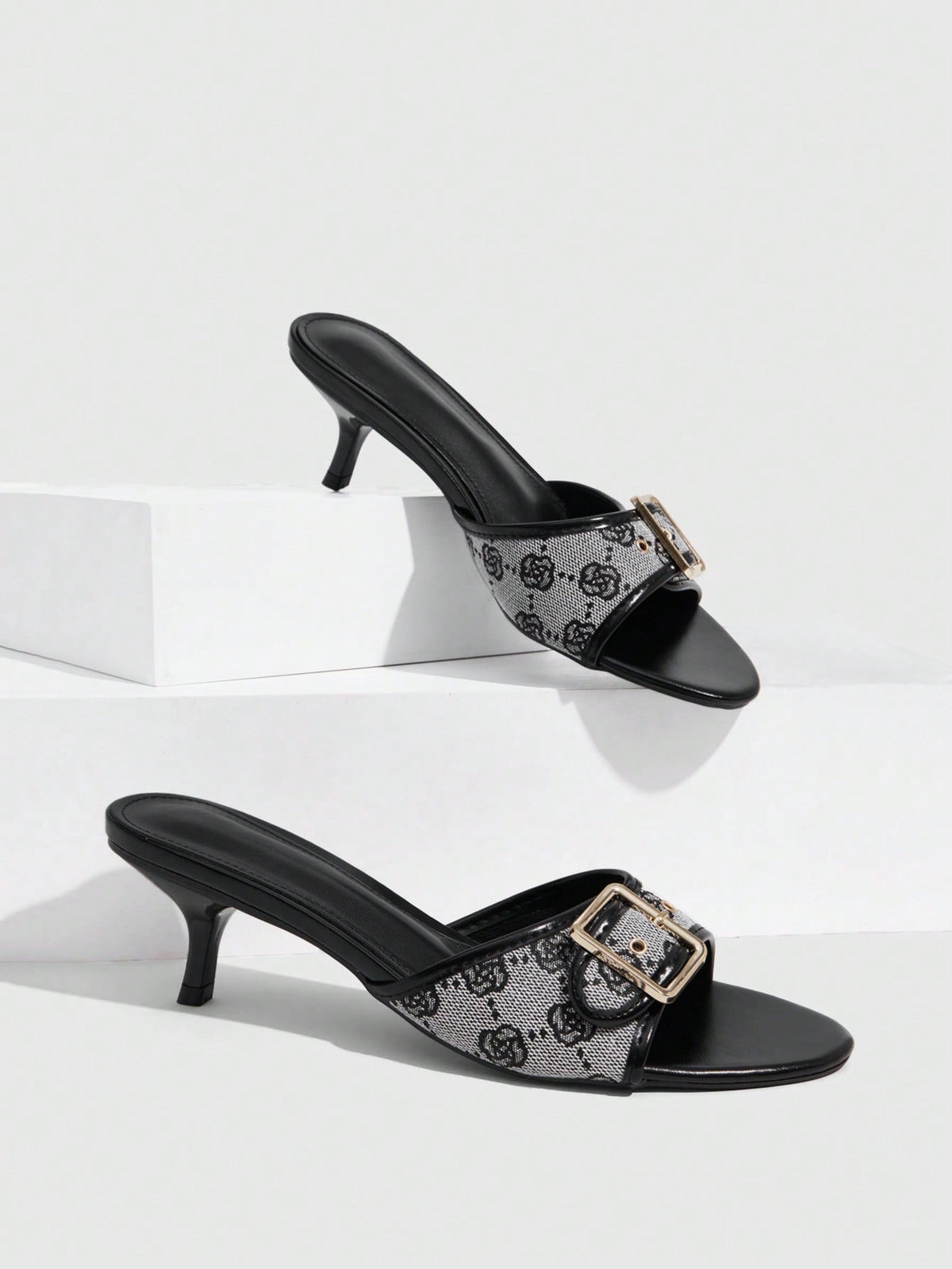 Women's elegant square toe stiletto high heel sandals featuring an open toe and sleek slingback strap
