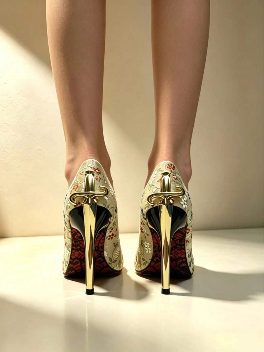 Glossy black pointed toe stiletto high heel pumps with bow detail for women