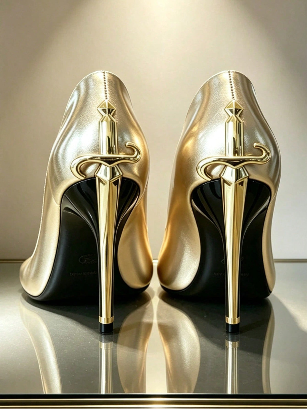 Glossy black pointed toe stiletto high heel pumps with bow detail for women