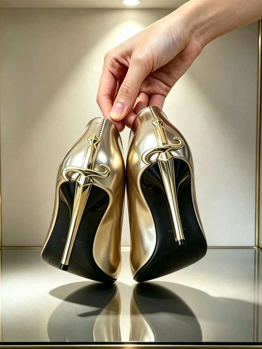Glossy black pointed toe stiletto high heel pumps with bow detail for women